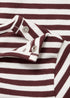 Mango Burgundy Striped cotton T-shirt