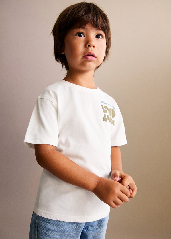 Mango Printed cotton blend T-shirt