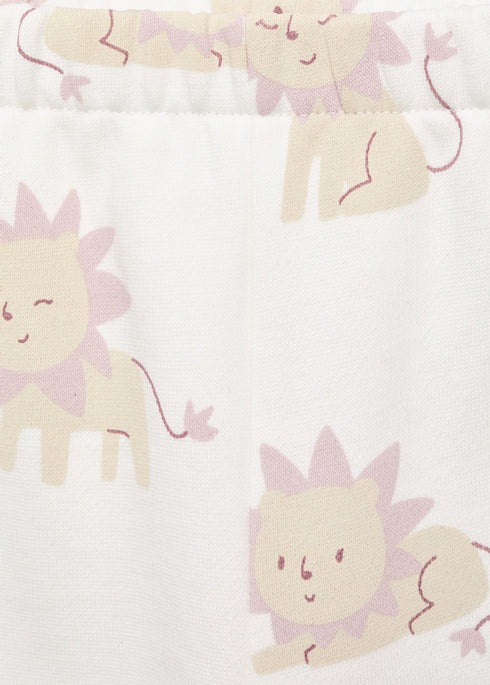 Mango Lion Printed cotton joggers & sweatshirt