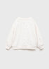 MANGO Kids California Heart Print Sweatshirt – White
