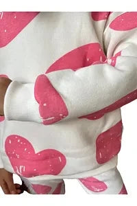 ZARA Joy Girl's Pink Heart White Shirt Only ZTH Cart