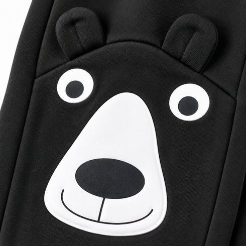 Energiers Kids Bear Appliqué Jogger Pants – Dark Grey