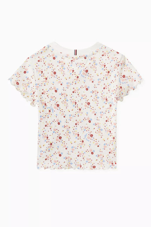 Tommy Hilfiger Flower Pointelle T-shirt