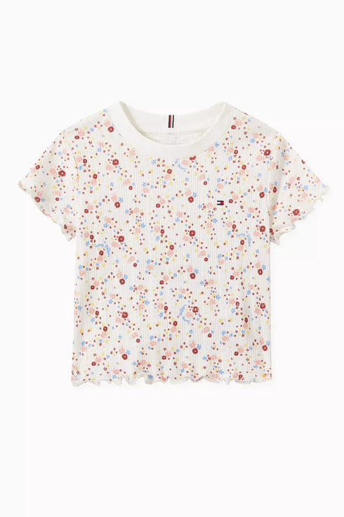 Tommy Hilfiger Flower Pointelle T-shirt