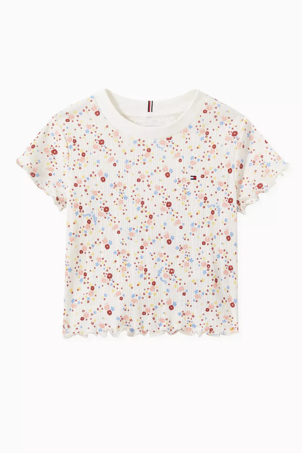 Tommy Hilfiger Flower Pointelle T-shirt