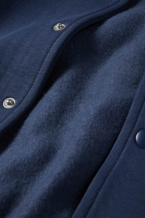 Varsity jacket with hood