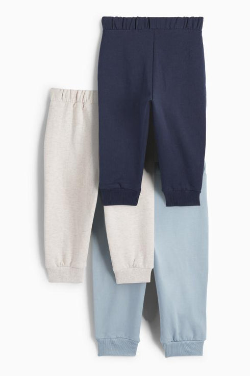 Multipack of 3 - baby joggers - broderie anglaise