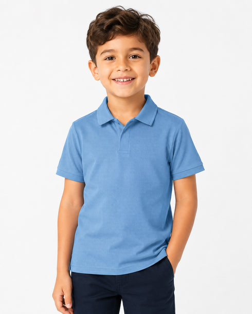 Calvin Klein Jeans Kids Blue Polo Shirt