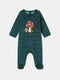 Baby Color Baby Boy Striped Dinosaur Cotton Romper – Winter Full Sleeves Zipper Onesie for Newborns & Toddlers (0–24 Months)
