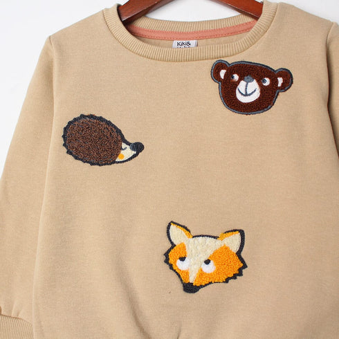 Desire Brown Themed Kids Sweatshirt