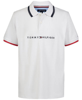Tommy Hilfiger White Logo Polo Shirt