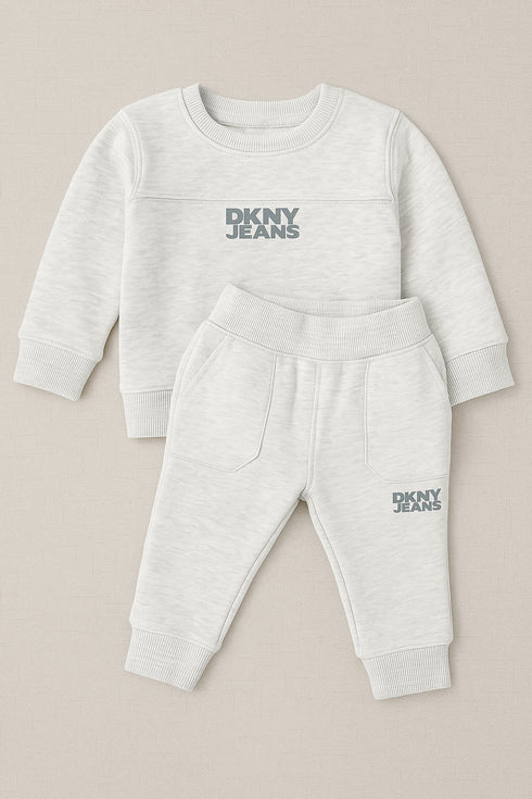 DKNY Kids Winter Sweatshirt & Trouser Set | Comfortable Baby Boys & Girls Tracksuit