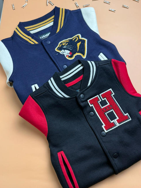 Hawks Varsity Bomber Jacket – Red