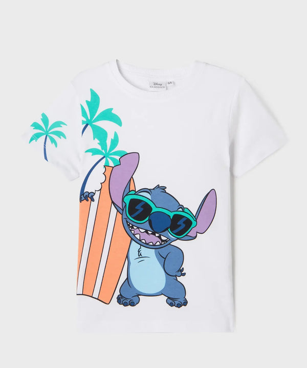 Disney Lilo & Stitch white boy's t-shirt