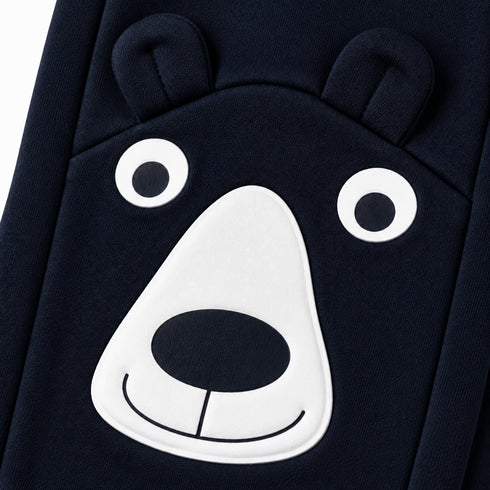 Energiers Kids Bear Appliqué Jogger Pants – Navy Blue