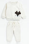 C&A Newborn Baby Plush Sweatshirt & Trouser Set Soft Winter Outfit