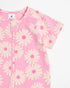 Baby Organic Cotton Zip Romper - Floral