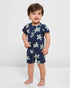 Baby Organic Cotton Zip Romper - Turtles