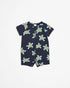 Baby Organic Cotton Zip Romper - Turtles