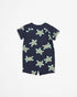 Baby Organic Cotton Zip Romper - Turtles