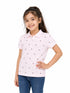Tommy Hilfiger Kids Pink Printed Polo Shirt