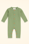 Baby Ribbed Cotton Romper – Full Sleeves, Front Button Closure | Newborn & Kids Jumpsuit