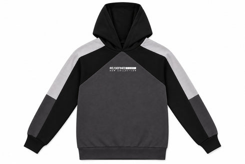 Minoti Boys RE/DEFINED Colour Block Hoodie & Joggers Tracksuit Set