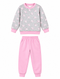 Girls Cat Print Sweatshirt & Jogger Set