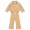 DKNY Jeans Girls Sand Beige Sweatshirt & Trouser Set – 2 Piece Kids Outfit