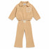 DKNY Jeans Girls Sand Beige Sweatshirt & Trouser Set – 2 Piece Kids Outfit