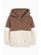 C&A Kids Color Block Hooded Sweatshirt – Brown & Cream