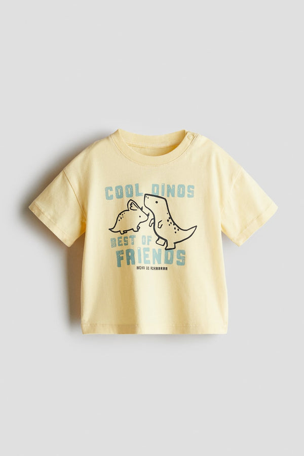 H&M T-Shirt Yellow/Cool Dinos