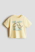 H&M T-Shirt Yellow/Cool Dinos
