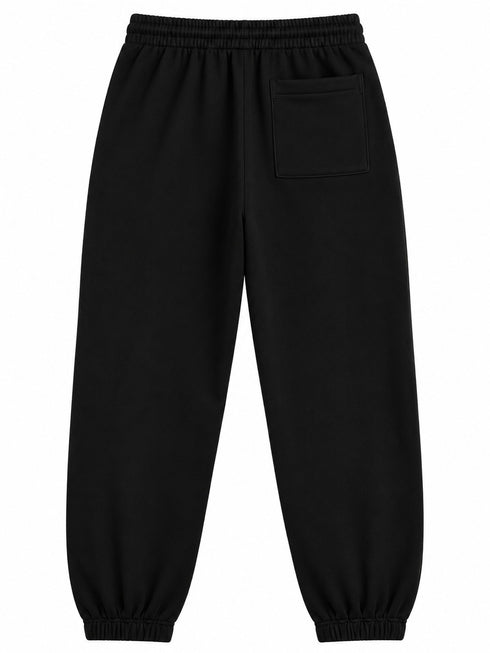 C&A Contrast Piping Joggers – Black
