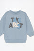LEFTIES Printed sweatshirt and plush pants set