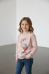 Fleece with print for girls