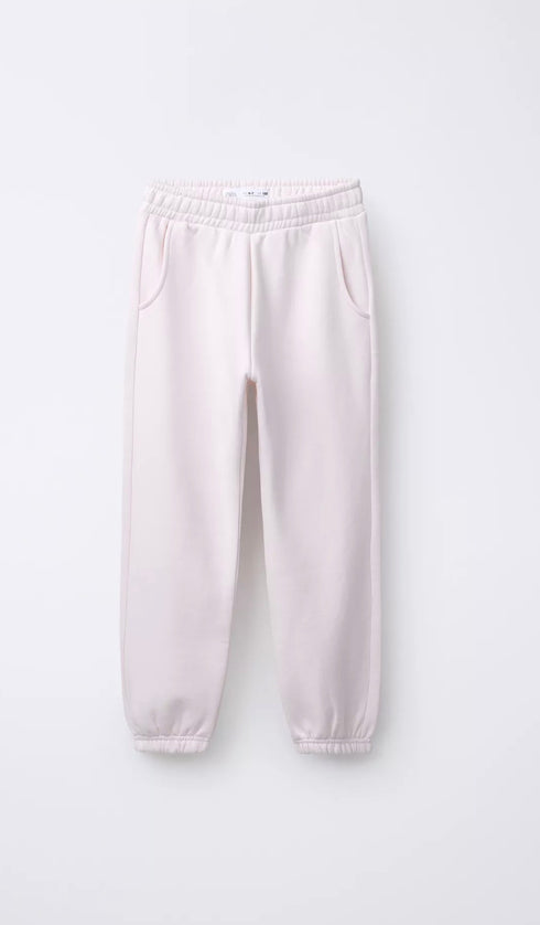 Girls Basic Cotton Joggers – Soft & Stretchable Everyday Pants for Kids | Comfortable Trouser for Girls