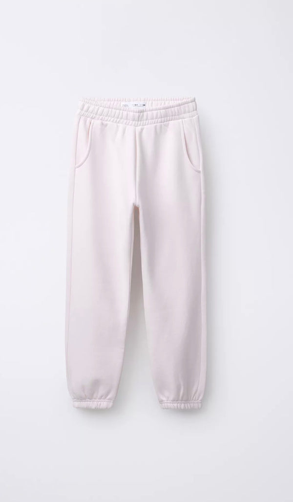 Girls Basic Cotton Joggers – Soft & Stretchable Everyday Pants for Kids | Comfortable Trouser for Girls