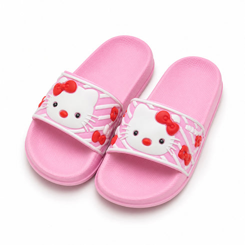 Cute Pink Cartoon Slide Sandals for Girls