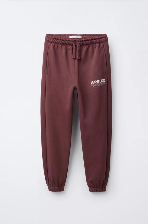 Zara winter set: long sleeve turtleneck and joggers made of 72% cotton with a text print