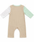 Product Title: Baby Animal Print Color Block Cotton Romper – Multicolor
