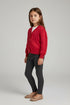 Girls Winter Knit Button Cardigan Sweater – Red | Warm Soft Wool Style for Kids