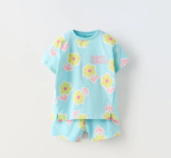 ZARA Floral Baby Suit