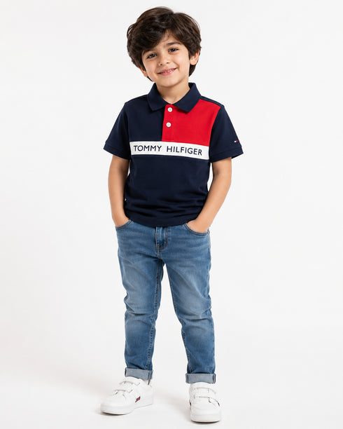 Tommy Hilfiger Color Block Polo Shirt