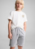 Mango Grey Elastic waist cotton Bermuda shorts