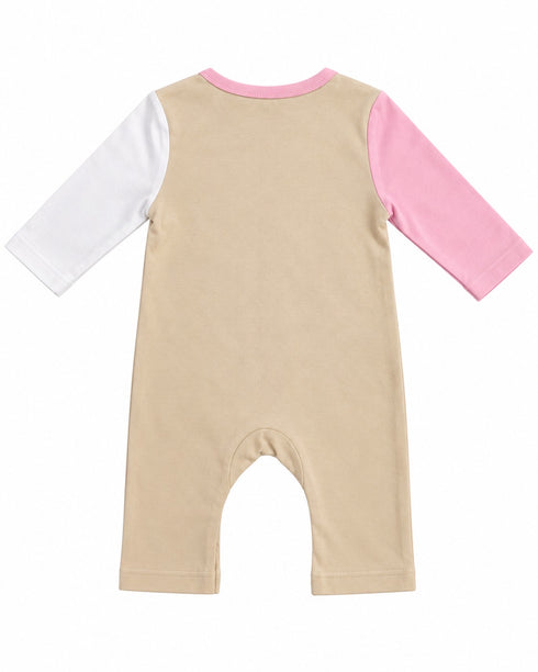 Product Title: Baby Animal Print Color Block Cotton Romper – Multicolor (Copy)