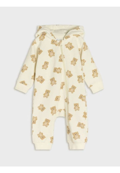 Creamy brown bear romper suit Sinsay 62 spring autumn
