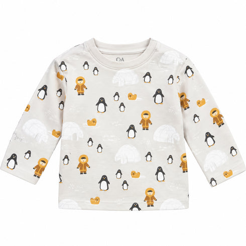 C&A Kids Arctic Penguin Print Long Sleeve T-Shirt