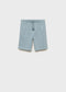 Elastic waist Bermuda shorts