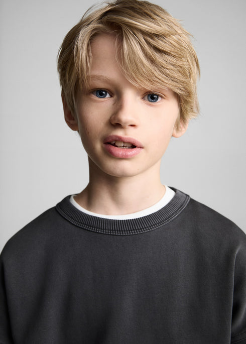 MANGO Grey Good things Sweatshirt